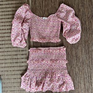 Storia Puff Sleeve Floral Set